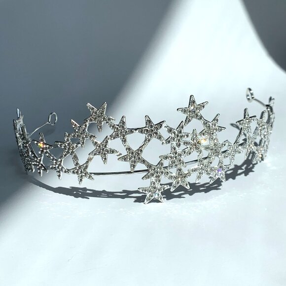 NEW~ Anthropologie Serefina Sparkly Celestial Special Occasion Tiara main image 11